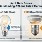 difference between a19 and e26