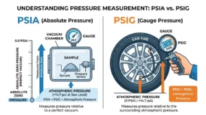 difference between psia and psig