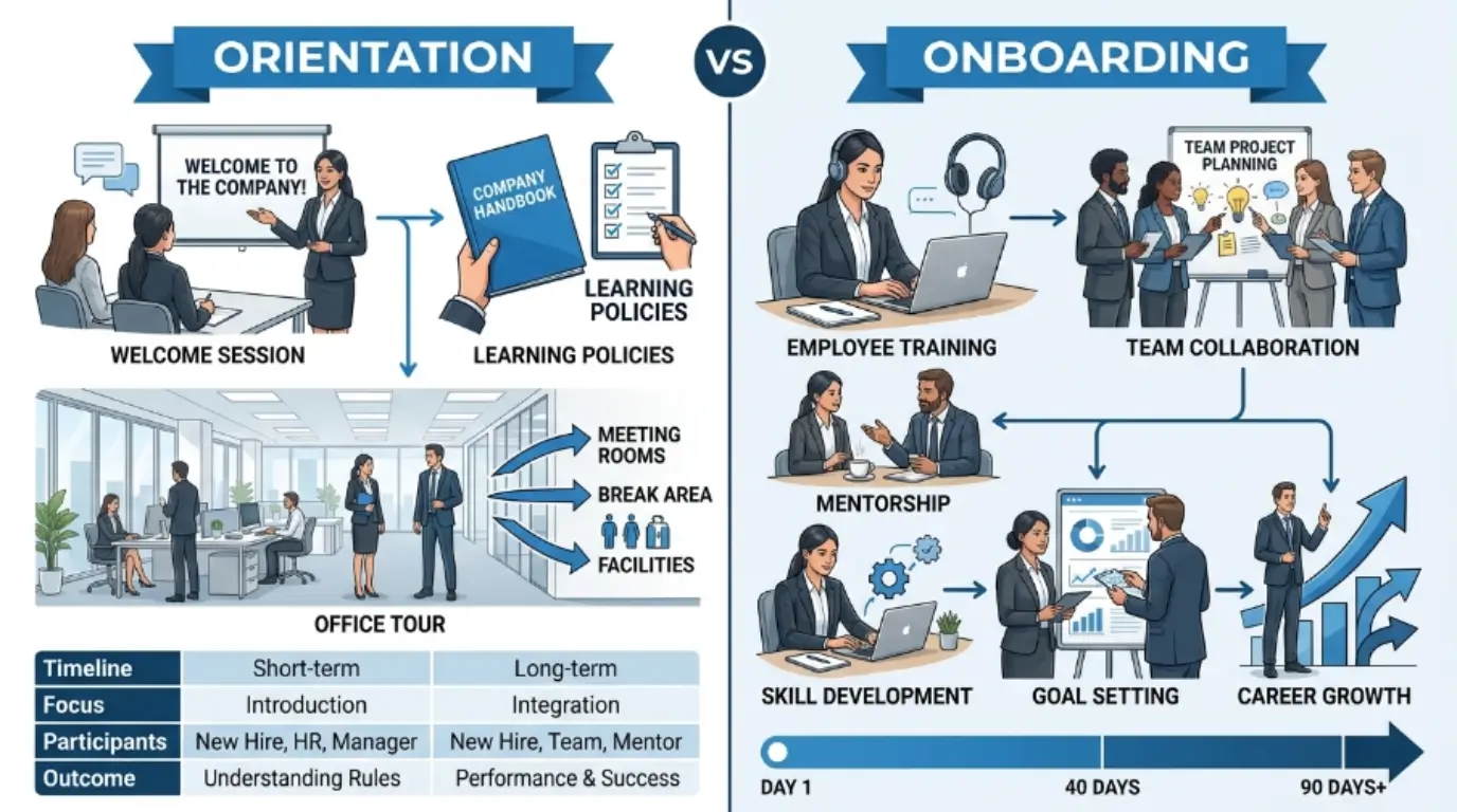 difference between onboarding and orientation